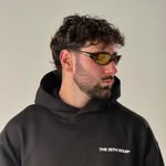 Anthony Balatti, founder of The 25th Hour, in the black The 25th Hour hoodie